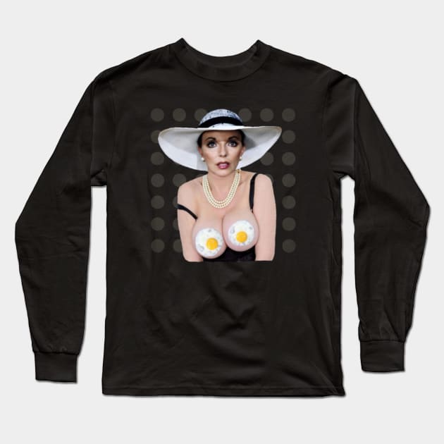 Joan Collins Long Sleeve T-Shirt by Indecent Designs